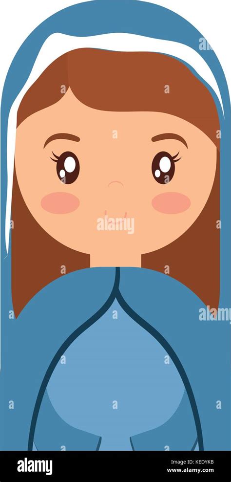 El icono de la Virgen María dibujos animados Imagen Vector de stock Alamy