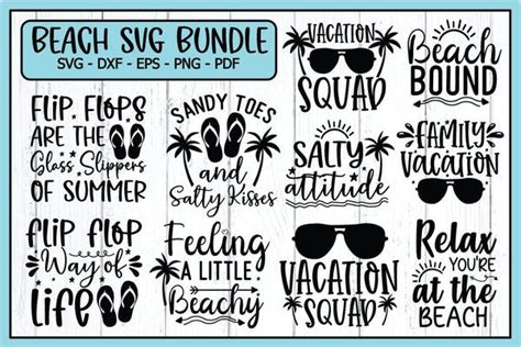 Summer Beach Bundle Svg Beach Svg Bundle Summertime Funny Beach