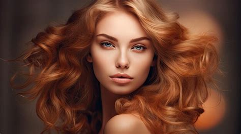 Premium AI Image | a woman with long red hair