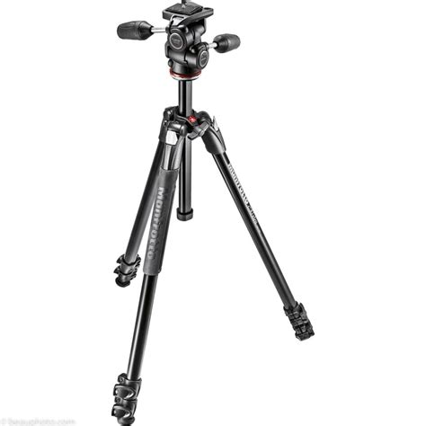 Manfrotto Xtra Aluminum Section Tripod Kit With Way Head Beau