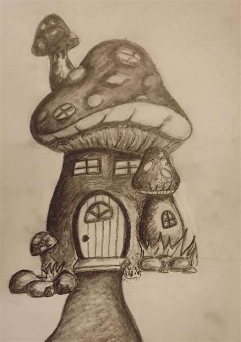 Mushroom pencil drawings — Hive