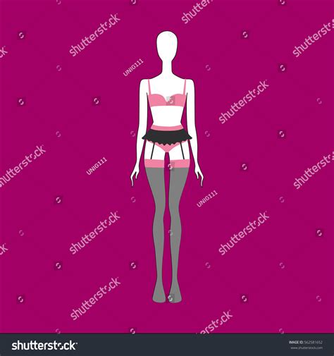 Lingerie Lingerie Set Drawn Vector Panties เวกเตอร์สต็อก ปลอดค่าลิขสิทธิ์ 562581652