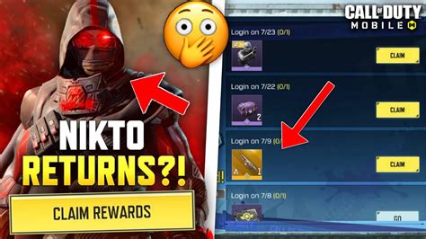 New Legendary Nikto Returns New Redeem Code Season Lucky Draws