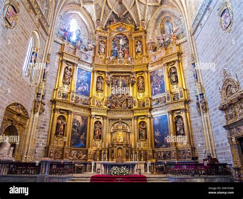 Retablo y altar mayor de la Catedral de Plasencia Cáceres Extremadura