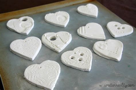 Air Dry Clay Heart Ornaments Written Reality Heart Ornament Air Dry Clay Diy Christmas