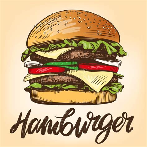 Hamburguer Do Crânio Ilustração Do Vetor Das Fritadas Ilustração do