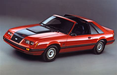 Bright Red 1983 Ford Mustang Gt Hatchback Photo