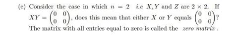 Solved 1 Let A Be An Mxn Matrix And B And C Be Nxp