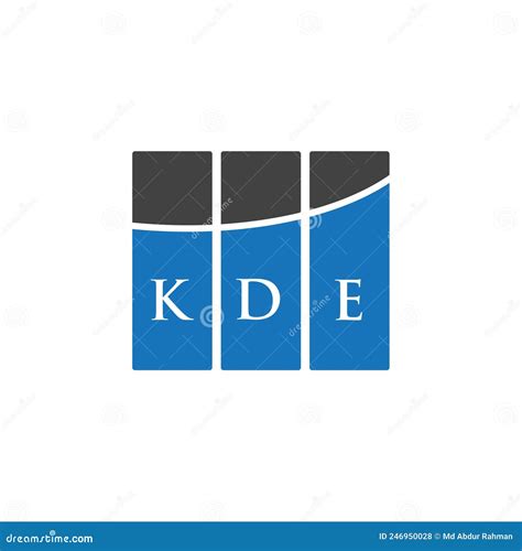 KDE Letter Logo Design on WHITE Background. KDE Creative Initials ...