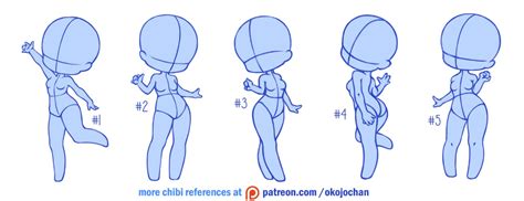 Chibi poses reference (chibi base set #1) by Nukababe on DeviantArt ...