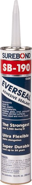 Surebond Sb 190 Everseal Adhesive Sealant Sno Gem