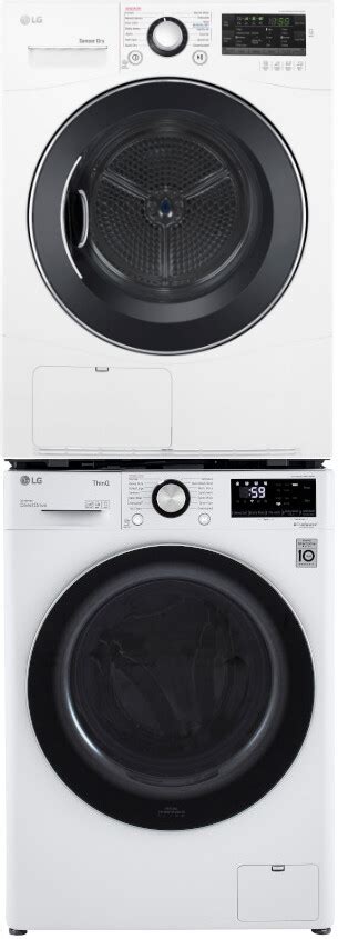 Lg Lgwadrew8881 Stacked Washer And Dryer Set With Front Load Washer And