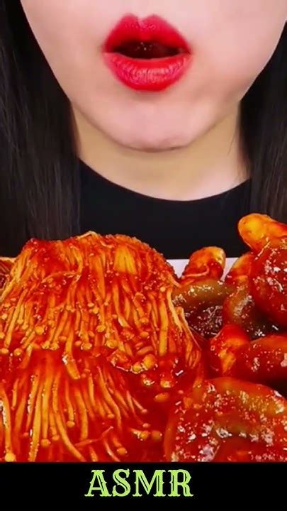 Asmr 561 Eat Mushrooms Flied Yummy Spicy Delicious Diet Mukbang