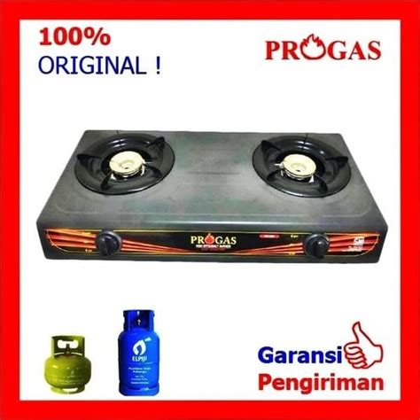 Jual Kompor Gas 2 Tungku Teflon PROGAS PG 169 Shopee Indonesia