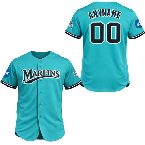 miami marlins teal throwback uniforms  jersey gullclothes