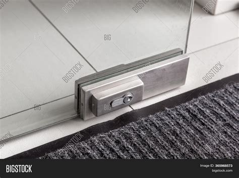 Lock On Glass Door Image And Photo Free Trial Bigstock