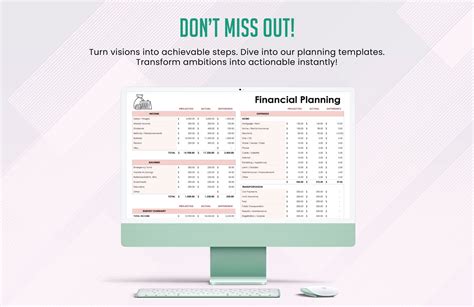 Financial Planning Template in MS Excel, Google Sheets - Download | Template.net