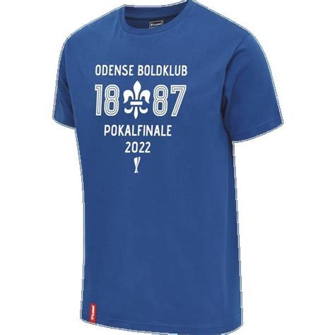 Odense Boldklub Pokalfinale T Shirt Blau Unisportstore Se