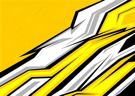 Abstract Racing Background Stripes With Yellow White Deep Black And ...