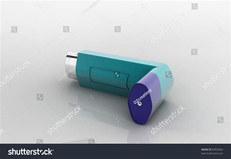 D Asthma Inhaler On A White Background Stock Photo Shutterstock