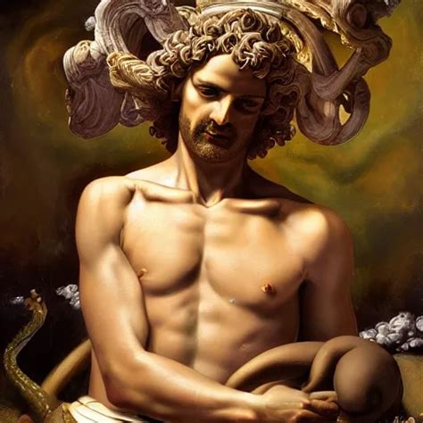 Baroque Oil Painting Of A Greek God Or Goddess Stable Diffusion