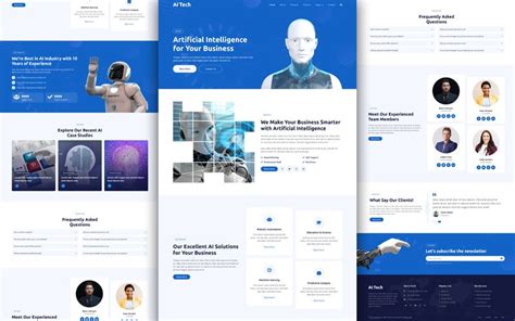 Artificial Intelligence HTML Template Free Download - HTML Codex