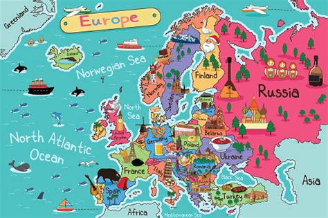 Europe Map Clip Art, Vector Images & Illustrations - iStock