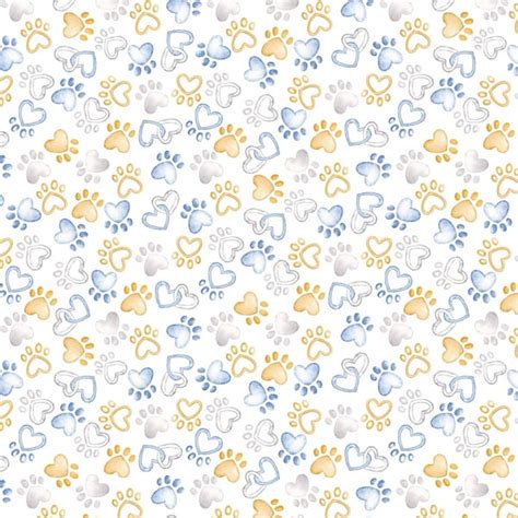 Paw Print Fabric - Etsy