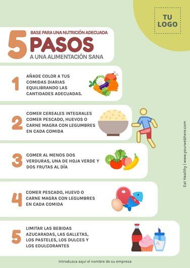 Crea Un Póster De Alimentación Saludable Gratis