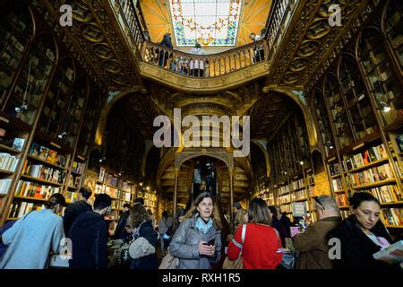 The World Famous Library Of Livraria Lello E Irmao Porto Portugal