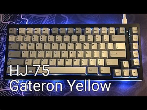 Hj With Lubed Gateron Yellow Typing Sounds Youtube