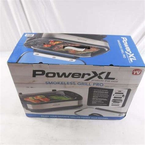 Powerxl Smokeless Grill Plus With Tempered Glass Lid And Turbo Speed