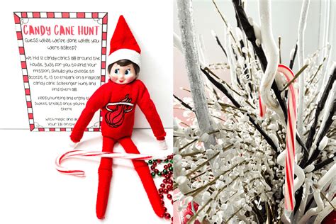 Free Elf On The Shelf Candy Cane Hunt Printable