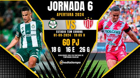 Santos Vs Necaxa En Vivo Transmisi N Online Liga Mx