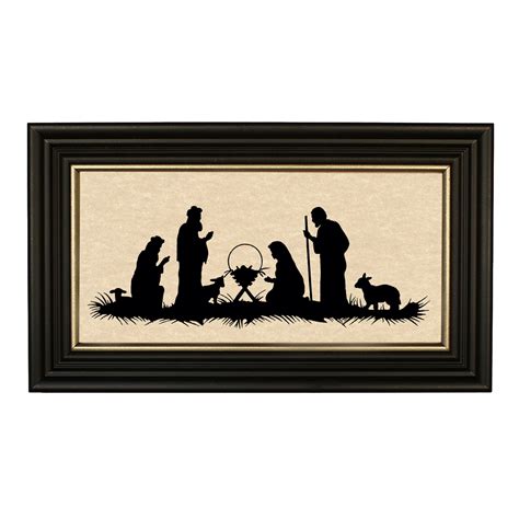 Christmas Nativity Scene Silhouette