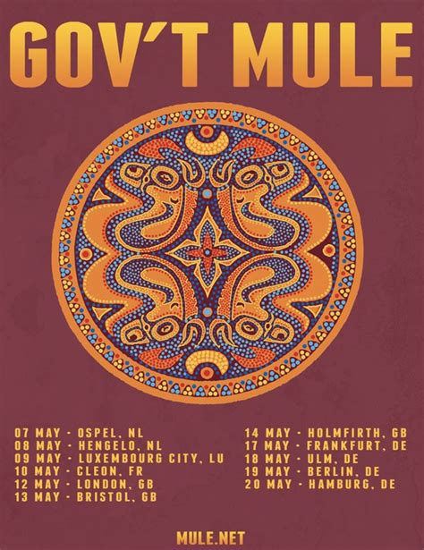 Gov T Mule Confirm European Tour