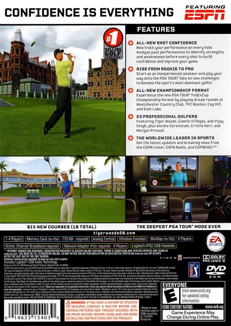 Tiger Woods PGA Tour 08 Images - LaunchBox Games Database