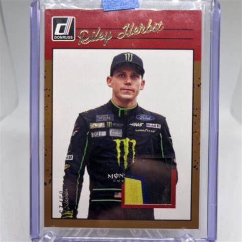 Panini Donruss Nascar Riley Herbst Retro Tire Relic No R R Rh