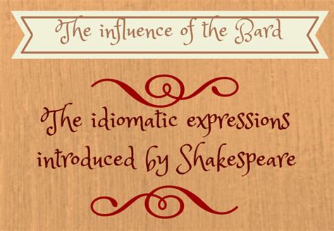 The Influence Of Shakespeare On The English Language Anglozine