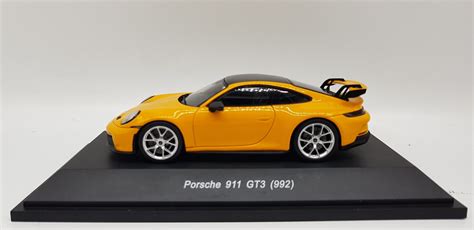 SPARK SCHUCO MODELS 1.43 Porsche 911 992 GT3 2022 Signal Yellow colour ...