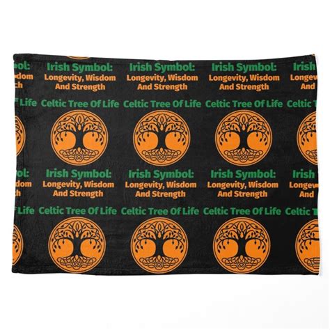 an orange and black tree of life pattern on a black background, with ...