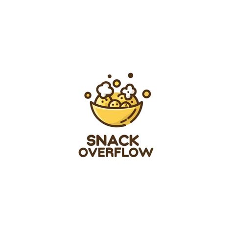 LOGO Design For Snack Overflow Minimalistic Snack Symbol On Clear