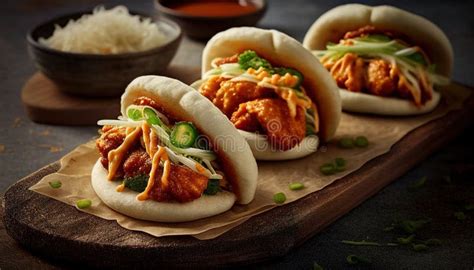 Korean Style Bao Bun Stock Illustration Illustration Of Korean 272787718