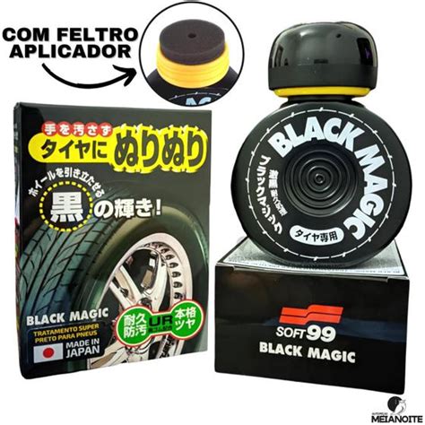 Pneu Pretinho Black Magic Brilho Acetinado Soft Pretinho Para Pneu