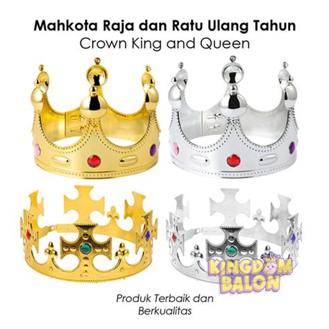 Jual Mahkota Raja Dan Ratu King And Queen Crown Mahkota Pesta