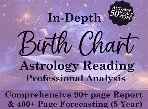 In Depth Natal Chart Reading Birth Chart Astrology Reading Full