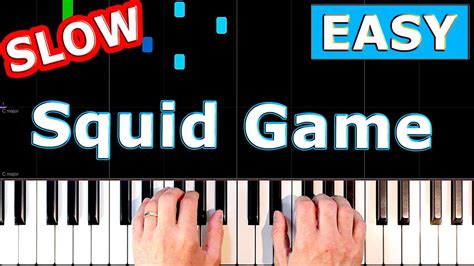 Squid Game Theme Slow Easy Piano Tutorial Youtube