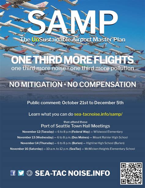 Samp Public Comment Flyer Sea Tac Airport Noise And Pollution