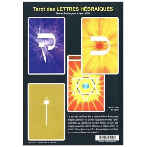 Tarot des lettres hébraïques Marie Elia Tarots Divinatoires Dans