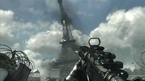 Modern Warfare Eiffel Tower Falls Over Youtube